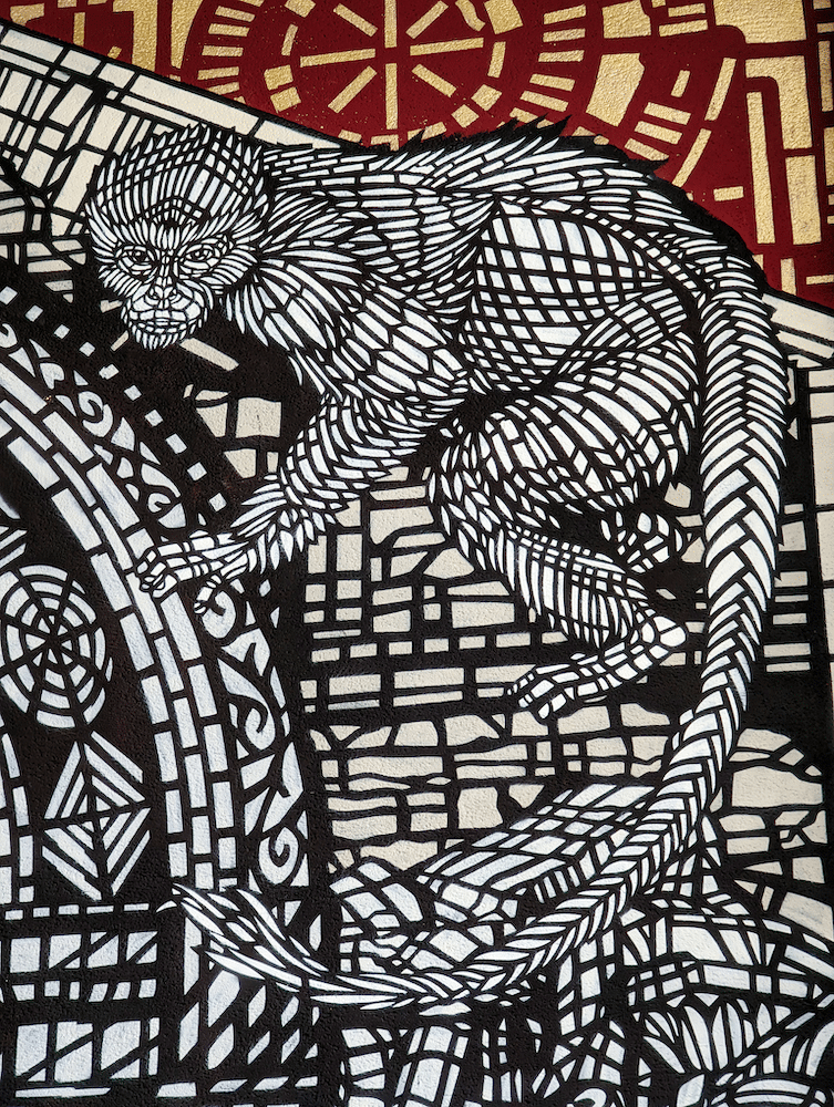 Monkeybird 12 LES MONKEY BIRD, oeuvre street art au palais gallien