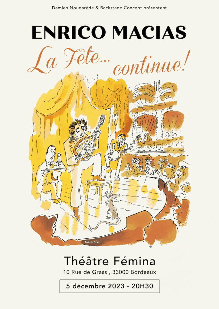 ENRICO MACIAS : UNE SOIRÉE INOUBLIABLE avec bordeaux confidentiel 2 enrico macias - fémina 2023 (2)